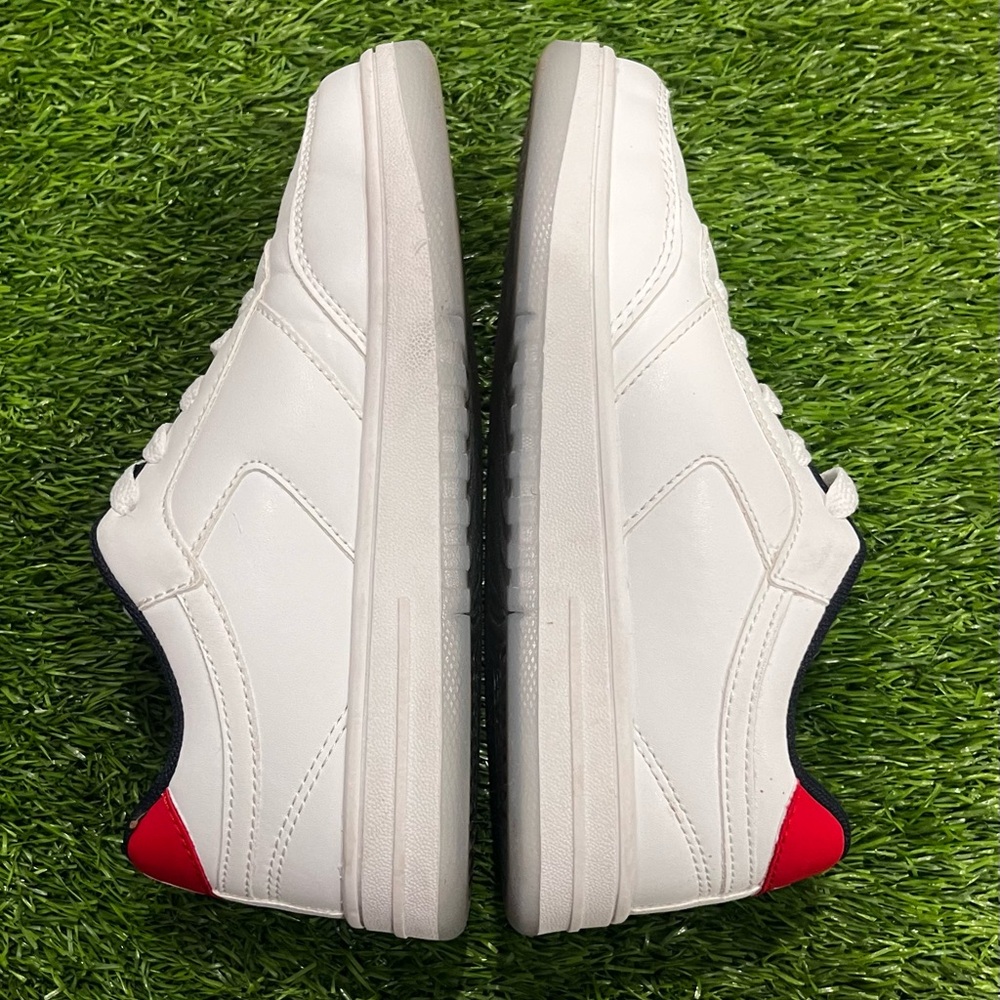 Nautica Boys Classic White and Red Faux Leather Sneakers Little Boys 2 - Picture 5 of 10